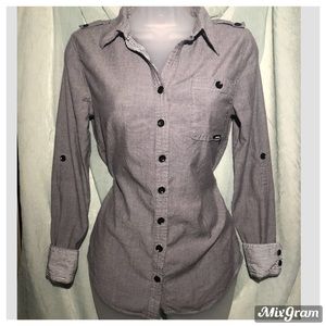 🛍5/20 Arbor Gray Button Up SZ XS